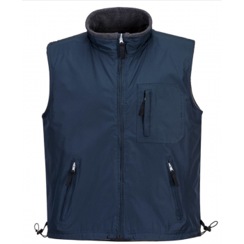 Gilet bodywarmer sans manche multipoche Réversible PORTWEST marine