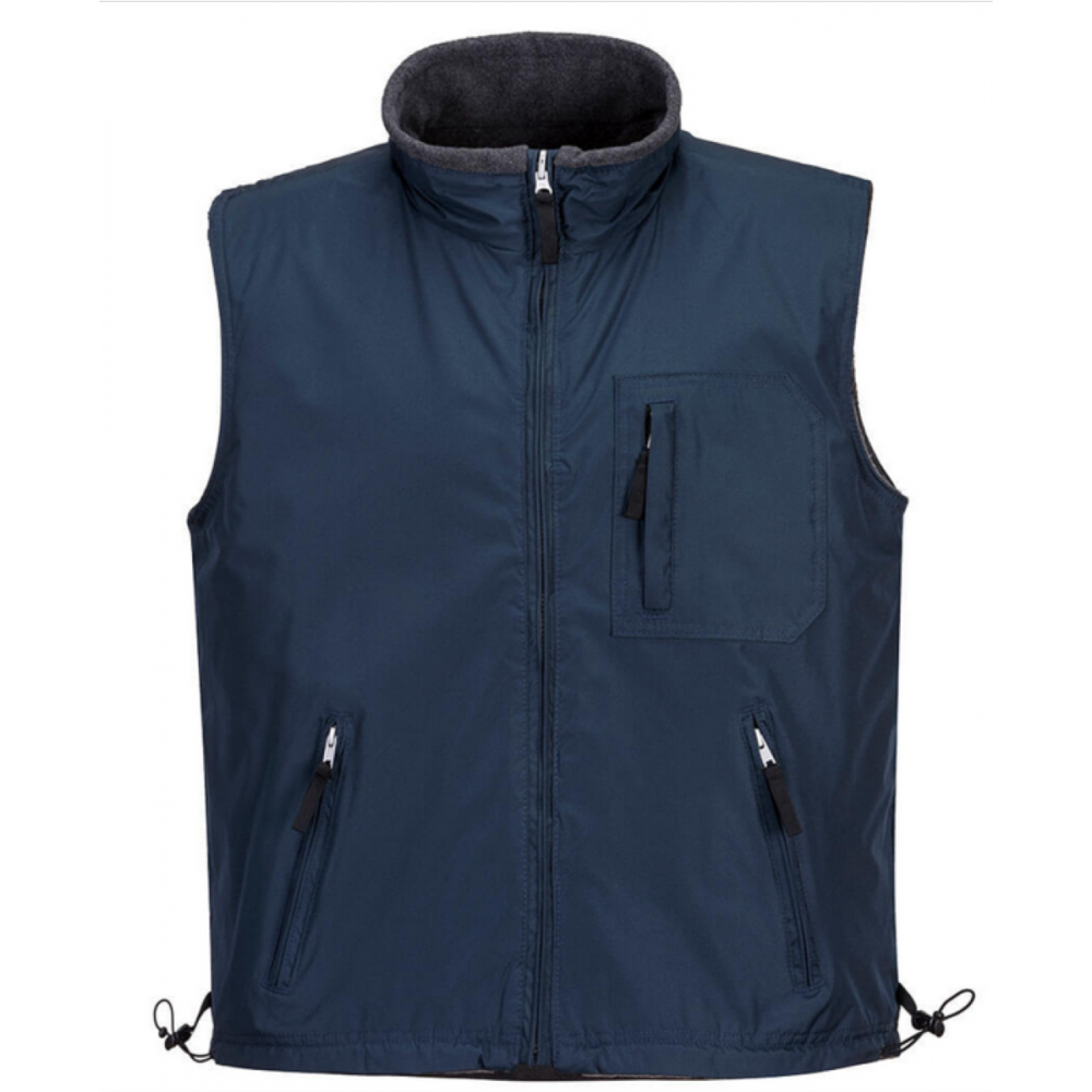 Gilet bodywarmer sans manche multipoche Réversible PORTWEST marine