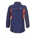 Veste Softshell enfant BASLT NEON Planam marine orange face dos