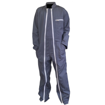 Combinaison travail enfant junior 2 ZIPS grise PBV Sécurama