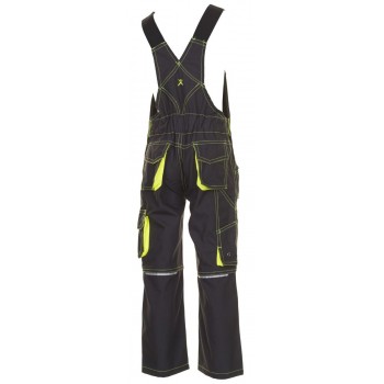 Salopette de travail enfant junior anthracite jaune