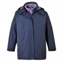 Veste de travail femme hiver 3 en 1 ELGIN bleu marine violet