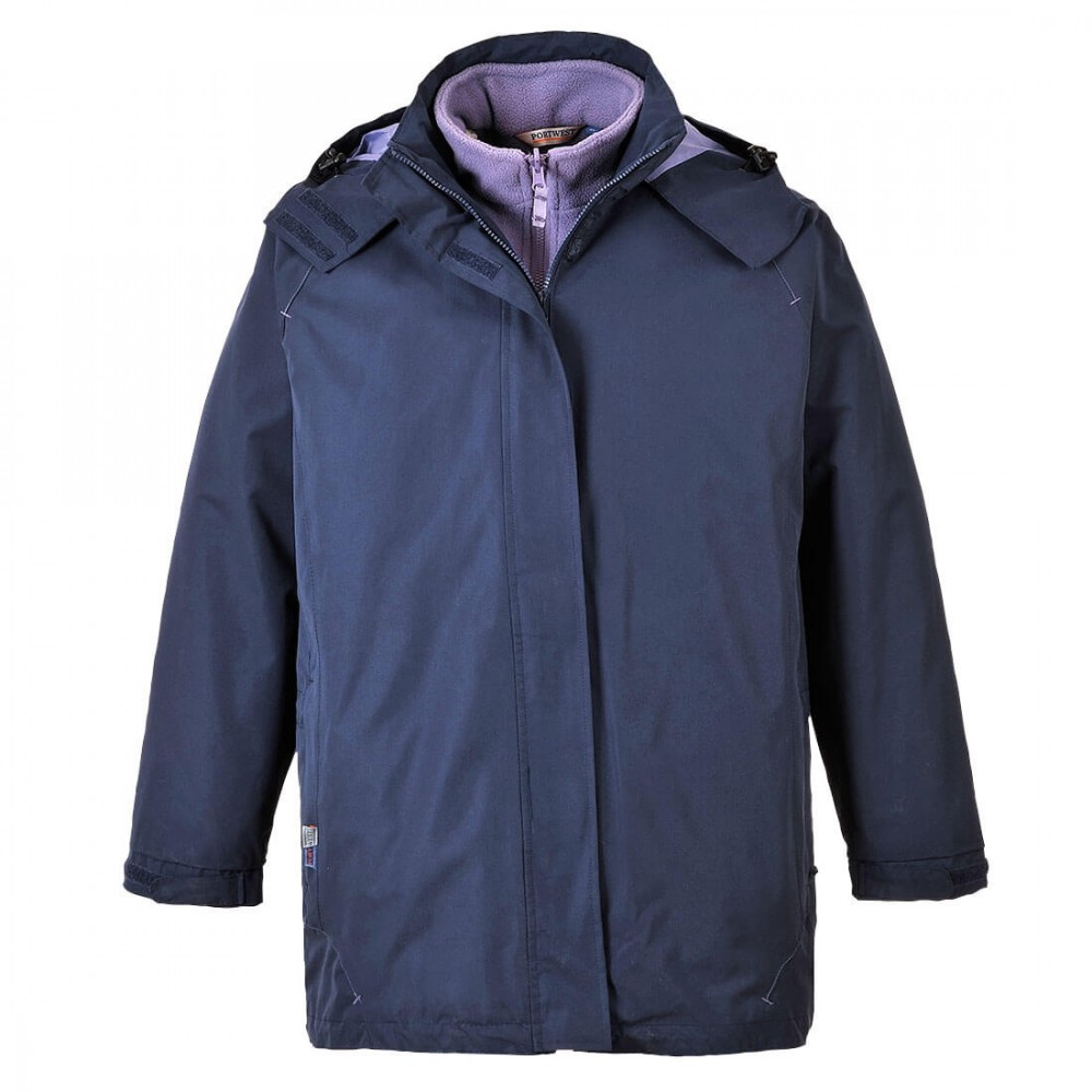 Veste de travail femme hiver 3 en 1 ELGIN bleu marine violet Veste de travail femme hiver 3 en 1 ELGIN bleu marine violet