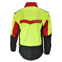 Veste de travail SOFTSHELL WODA manches amovibles SOLIDUR jaune dos