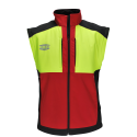 Veste de travail SOFTSHELL WODA manches amovibles SOLIDUR sans manche rouge