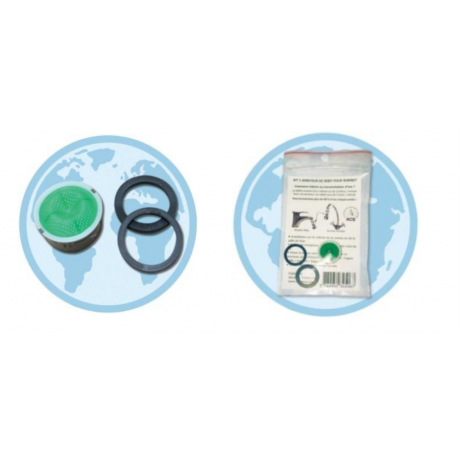 Kit économiseur d'eau pour robinet ou douche
