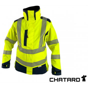 Veste de travail HV femme froid imper respirante NINA CHATARD jaune