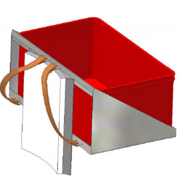 Porte caisse dorsal caisse ALLIBERT 50L vendange et récolte (sans sangle)