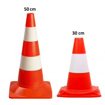 Cone de chantier route TRAFIC CONE non lesté