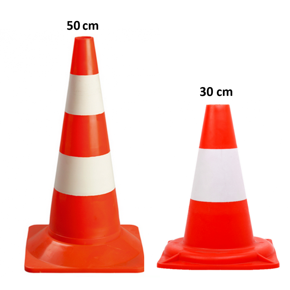 Cone de chantier route TRAFIC CONE non lesté
