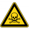 Panneau de danger matière toxique