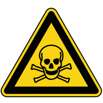 Panneau de danger matière toxique