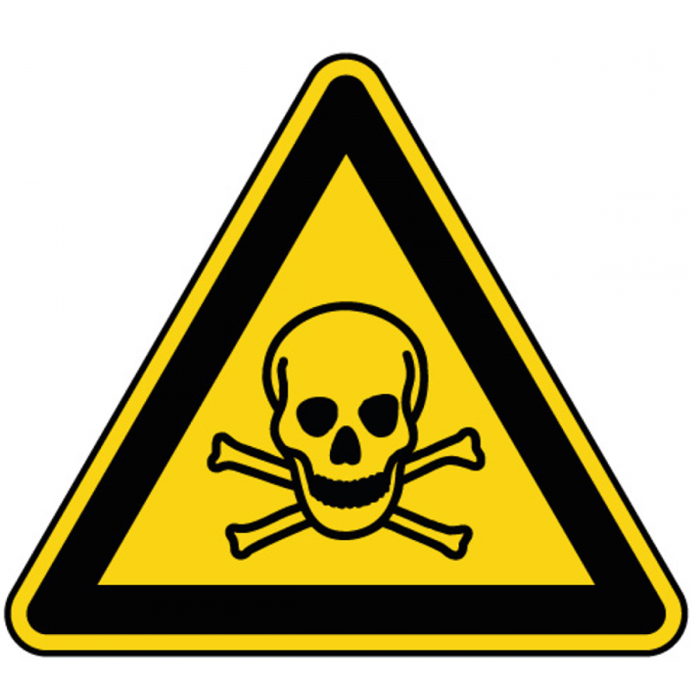 Panneau de danger matière toxique