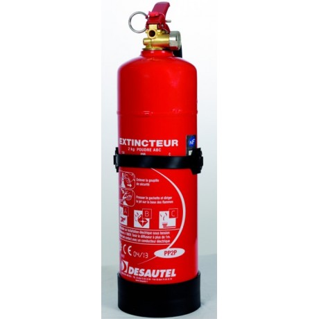 Extincteur poudre polyvalente ABC 2 kg pression permanente