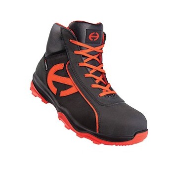 Chaussure sécurité haute RUN-R 300 HIGH S3 Noir / Orange Nubuck huilé
