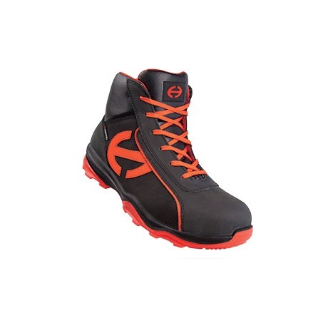 Chaussure sécurité haute RUN-R 300 HIGH S3 Noir Orange Nubuck huilé