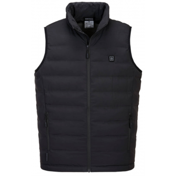 Doudoune de travail chauffante noire PORT WEST