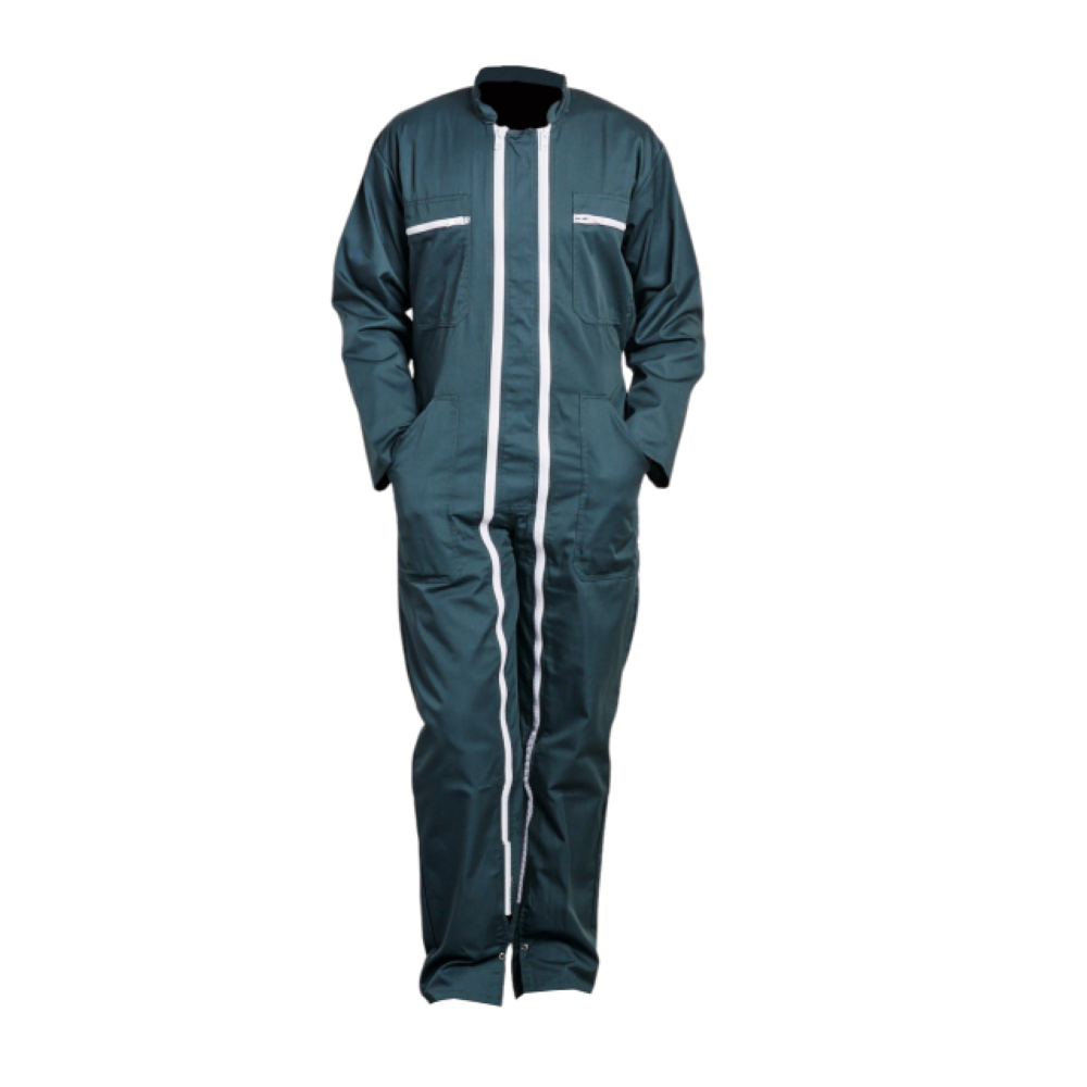 Combinaison travail à double fermeture verte PBV Securama Combinaison travail à double fermeture verte PBV Securama