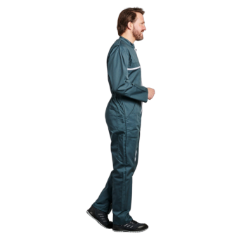 Profil de notre Combinaison travail à double fermeture verte PBV Securama