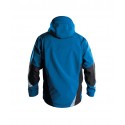Veste de travail SOFTSHELL Gravity Dassy veste bleu azur / gris dos