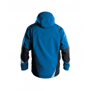Veste de travail SOFTSHELL Gravity Dassy veste bleu azur / gris dos