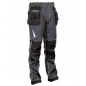 Pantalon de travail travail LEIRA COFRA renforcé anthracite noir lime