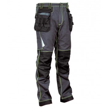 Pantalon de travail travail LEIRA COFRA renforcé anthracite noir lime