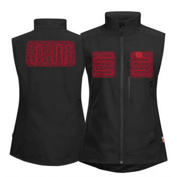 Gilet softshell chauffant sans manche EVO femme G-HEAT zone chauffante