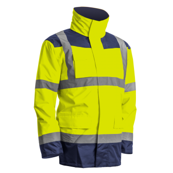 Parka KANATA haute visibilité petite et grande taille 4 en 1 COVERGUARD jaune
