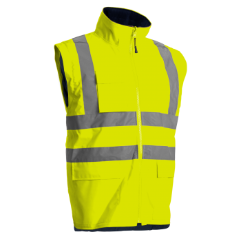 Parka KANATA haute visibilité petite et grande taille 4 en 1 COVERGUARD jaune