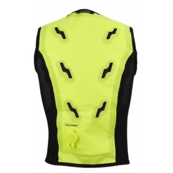 Gilet rafraichissant évaporation BODYCOOL SMART X INUTEQ jaune dos