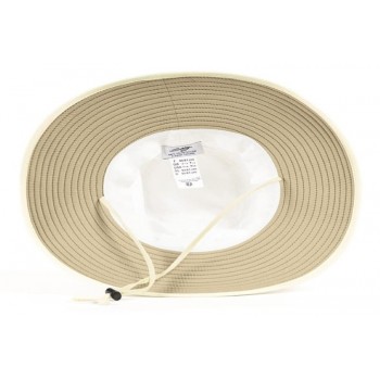 Chapeau protection solaire anti UV UPF 50+ infrarouge SOWAY beige dessous