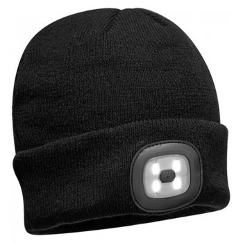 Bonnet led enfant noir rechargeable