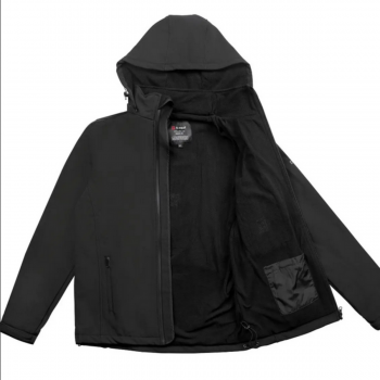 Veste de travail SOFTSHELL chauffante doublure polaire G-HEAT ouverte