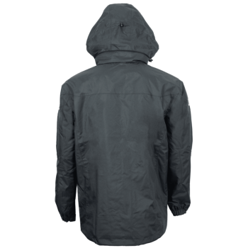 Veste de pluie imperméable gise respirante H2O SOLIDUR capuche