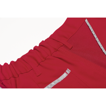 Bermuda de travail rouge canvas planam taille élastique