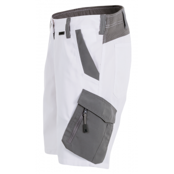 Short élasthanne blanc profil