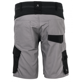 Short élasthanne zinc noir dos