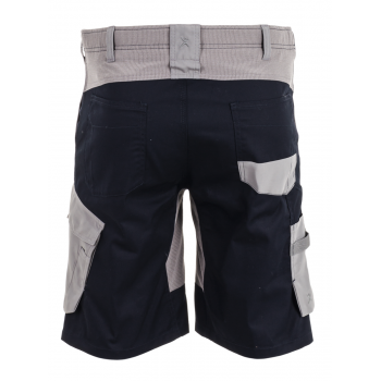 Short élasthanne bleu noir zinc dos