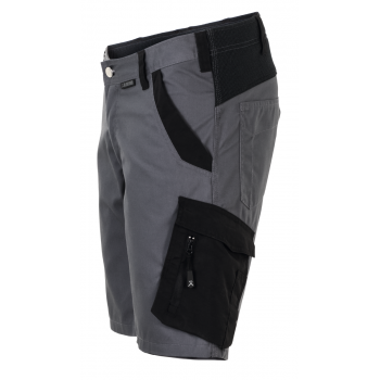 Bermuda homme NORIT stretch élasthanne poly coton PLANAM ardoise noir profil