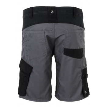 Short élasthanne ardoise noir dos