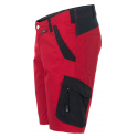 Short élasthanne rouge profil