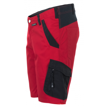 Short élasthanne rouge profil