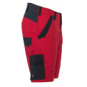 Short élasthanne rouge profil