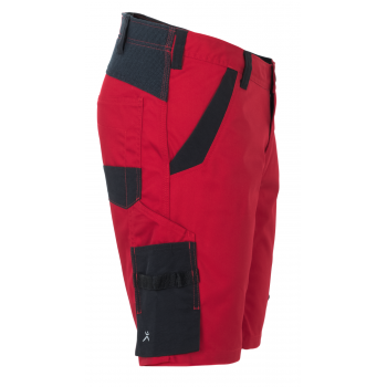 Short élasthanne rouge profil