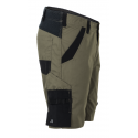 Short élasthanne vert olive profil