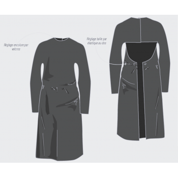 Tablier de Protection préparation phytosanitaire CEPOVETT gris