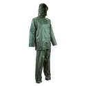 Ensemble de Pluie Nylon Pvc Vert COVERGUARD avec capuche