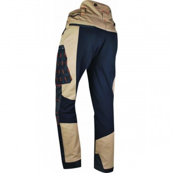 Pantalon de travail anti ronce HANDY SOLIDUR beige dos - 7 cm