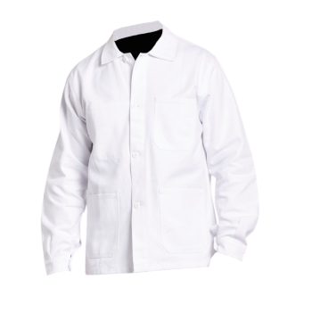 Veste de travail 100% coton blanc PBV